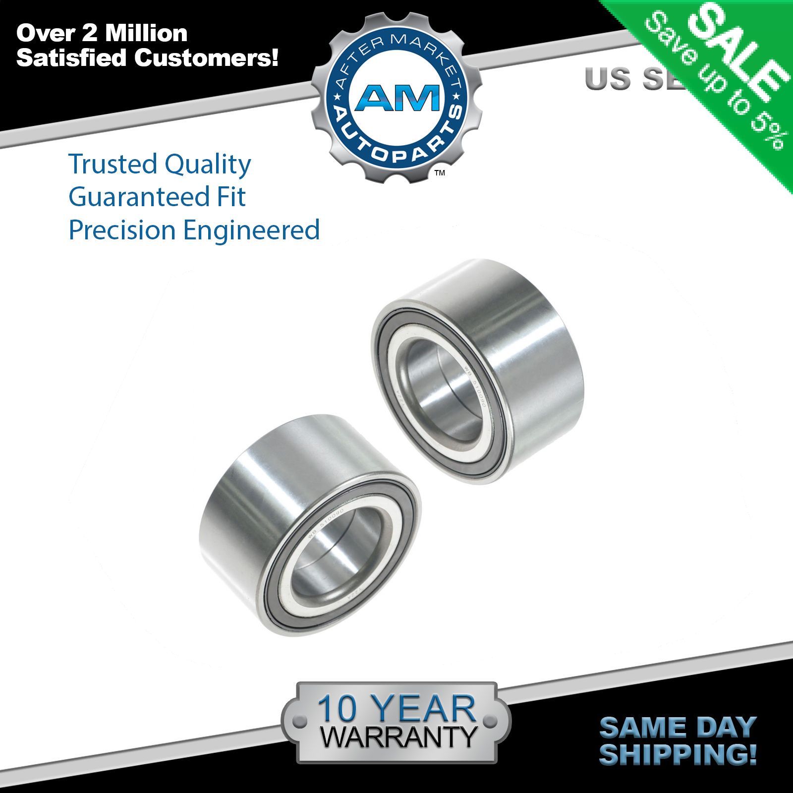 Note: 4WD, FWD One Bearing Included with Two Years Warranty 2008 fits Jeep Patriot Front Wheel Bearing