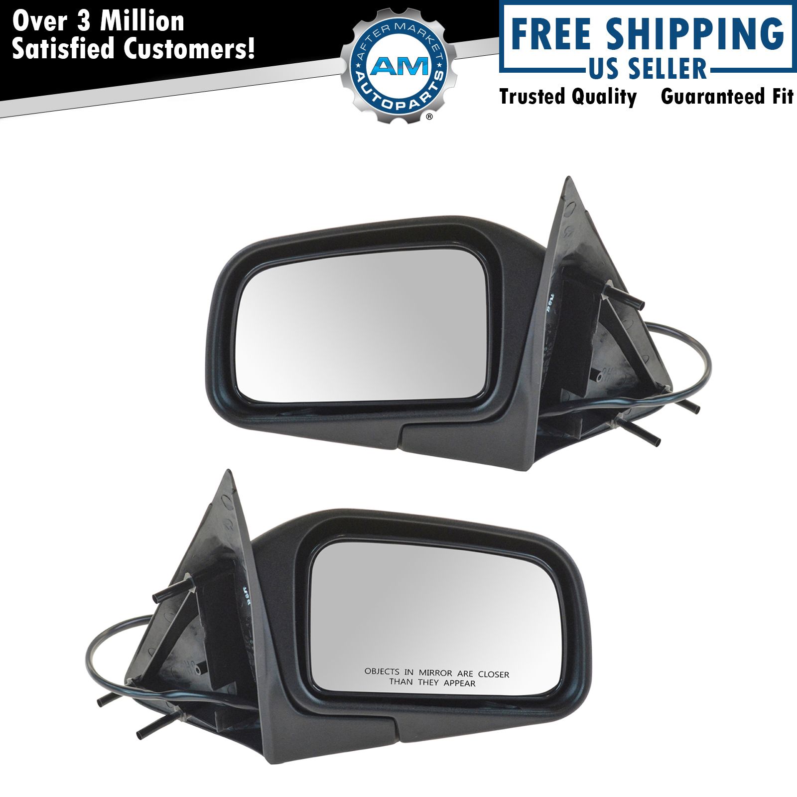 Power Side View Mirrors Pair Set of 2 for 1997 Grand Marquis Crown Victoria
