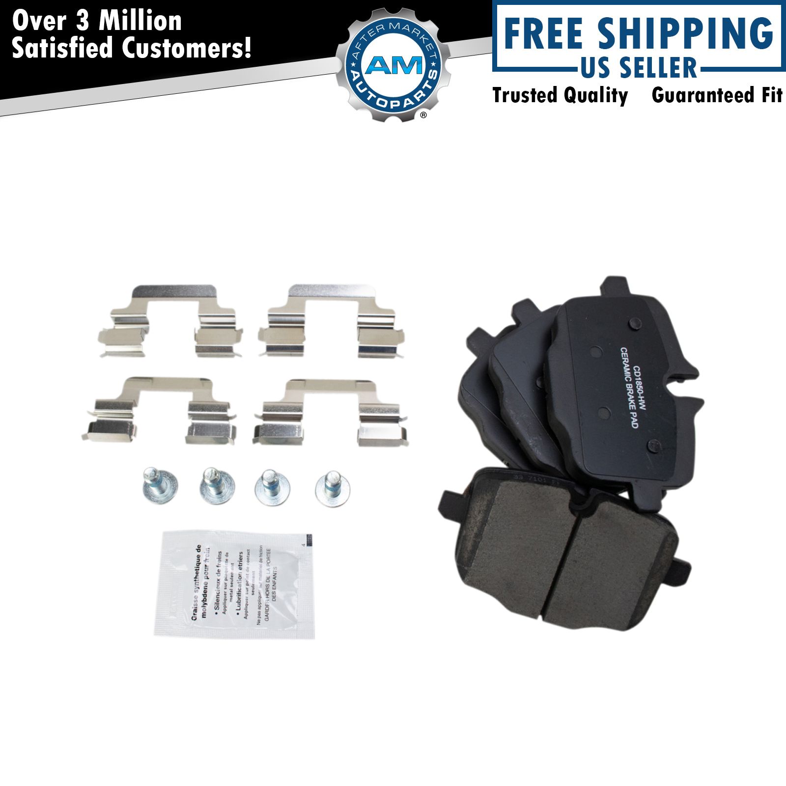 Rear Ceramic Disc Brake Pad Set for BMW 5 6 7 X Series New