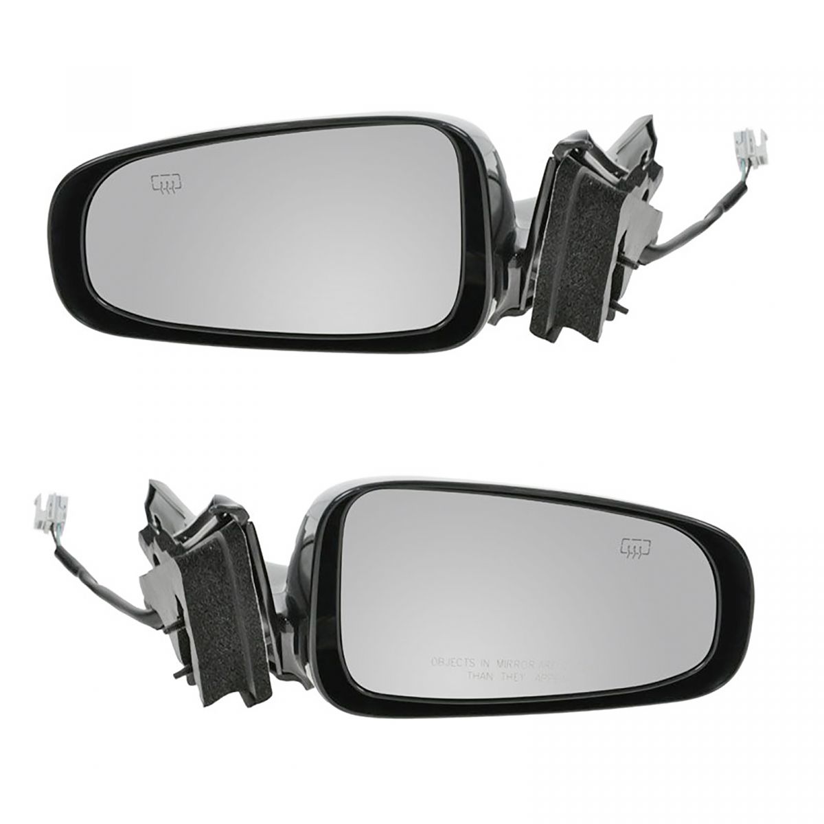 Black Power Heated Side Mirrors Pair Set Left & Right for 0005 Chevy