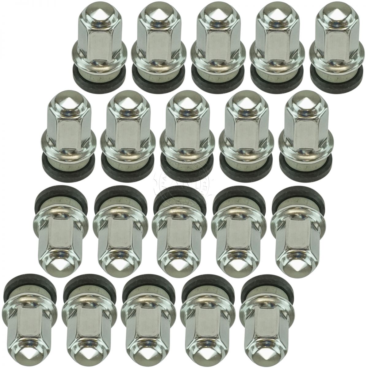 Dorman Flanged Lug Nut Flat Faced Stainless Kit of 20 for ford Pickup