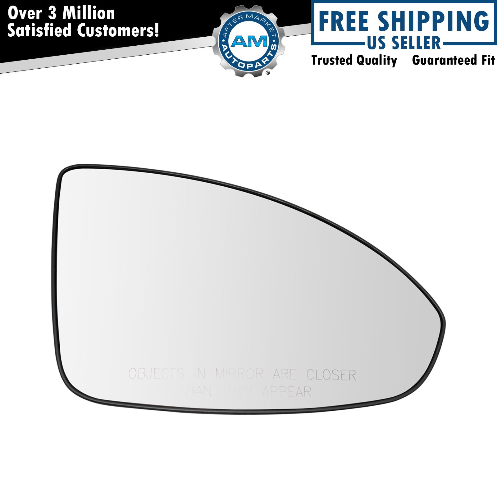 Exterior Mirror Glass with Backing Plate Passenger Side RH for Chevy Cruze New