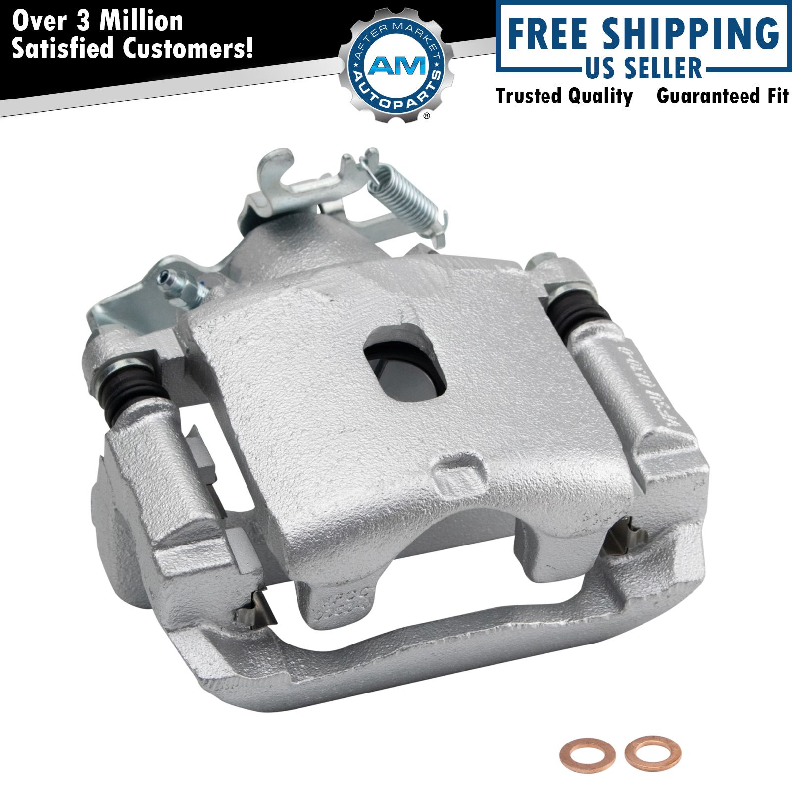 New Rear Disc Brake Caliper with Bracket & Hardware LH for Ford Mercury