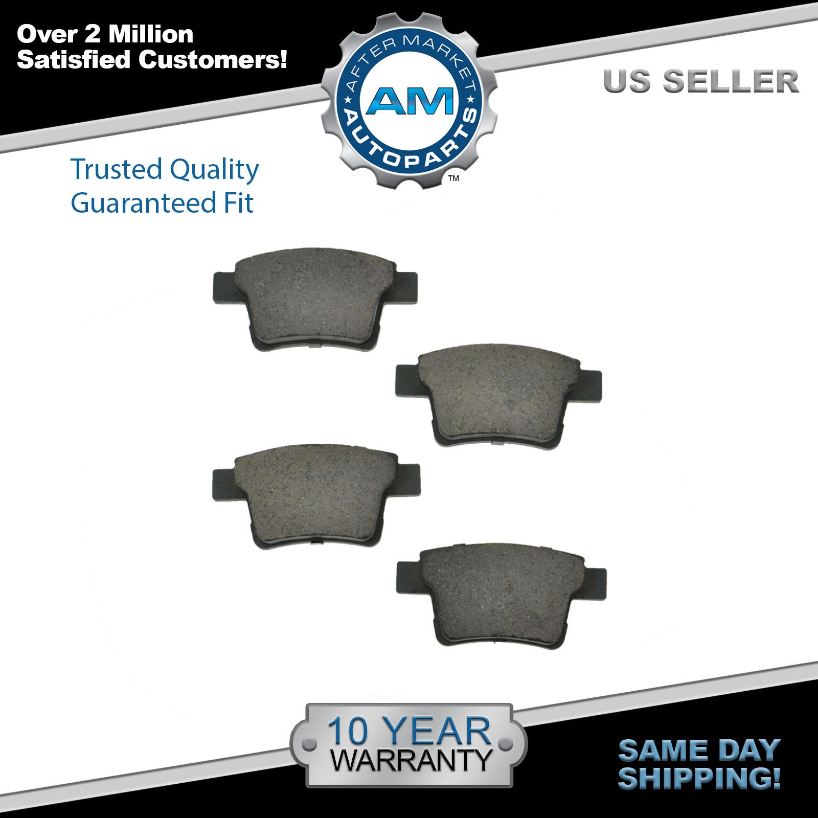 Rear Ceramic Brake Pad Set Kit for Freestyle Five Hundred Taurus X Type