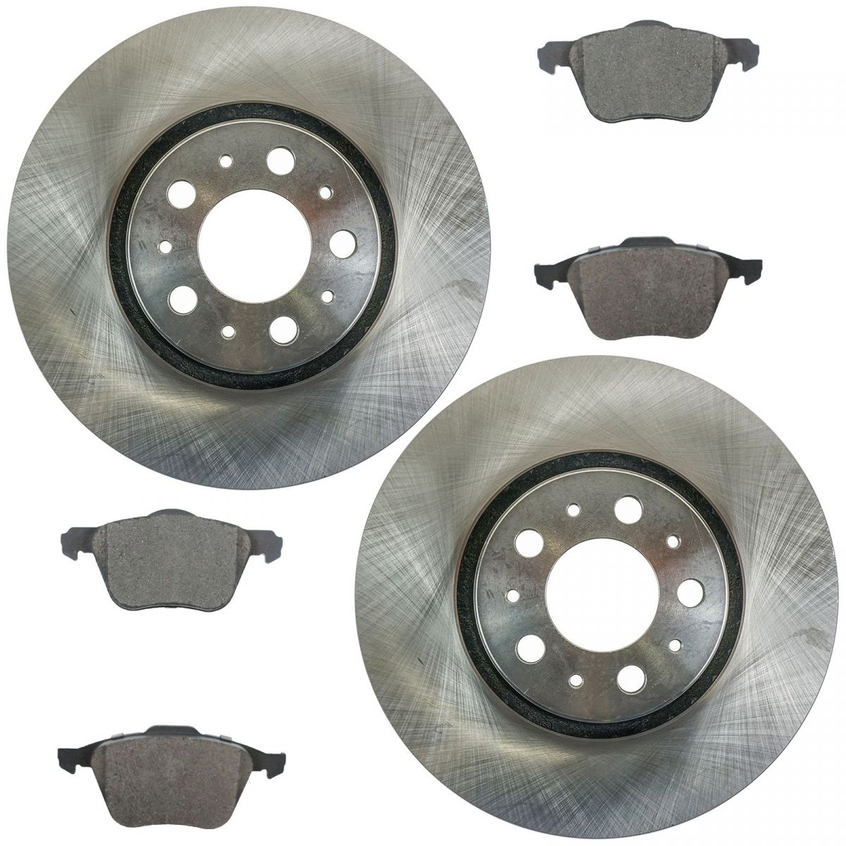 Nakamoto Front Ceramic Brake Pad & Rotor Front & Rear Kit for Volvo ...