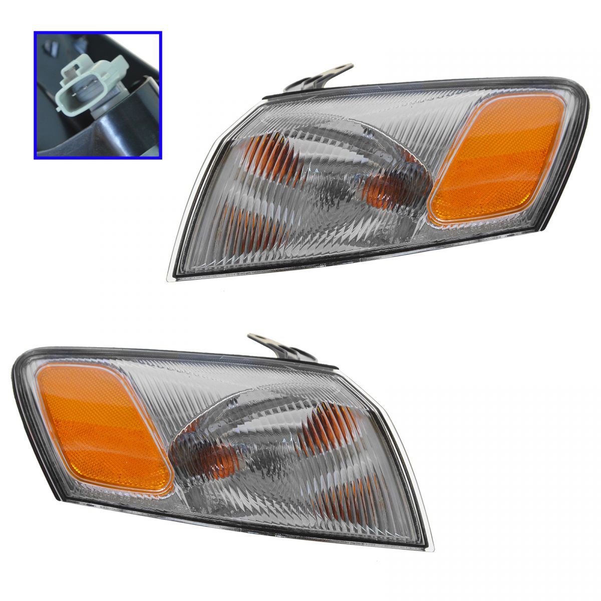 Left Right Pair Side Marker Corner Turn Signal Lights for 1997-99 TOYOTA CAMRY