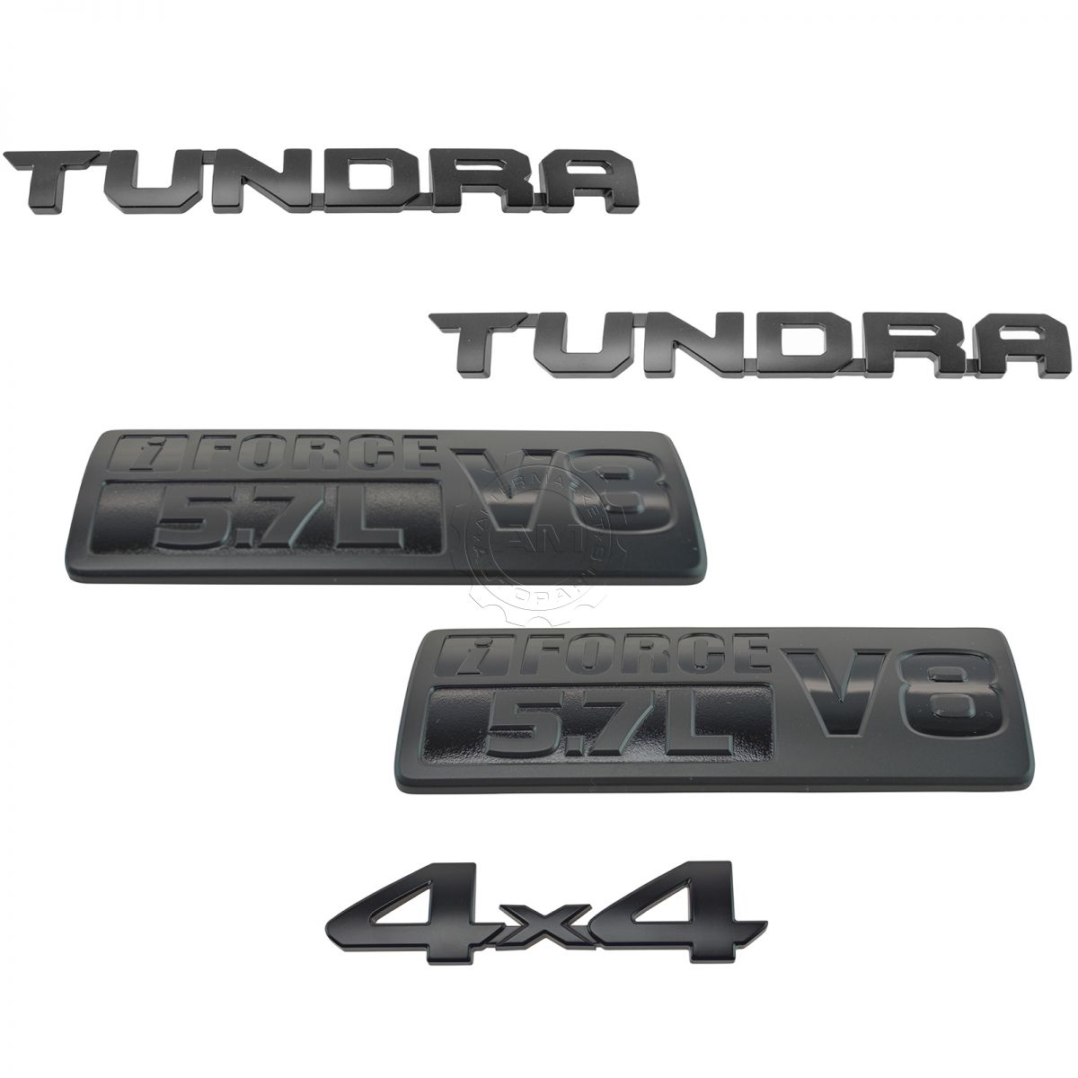 OEM Tundra 4x4 I-Force 5.7L V8 TRD PRO Black Nameplate Emblem Kit for ...