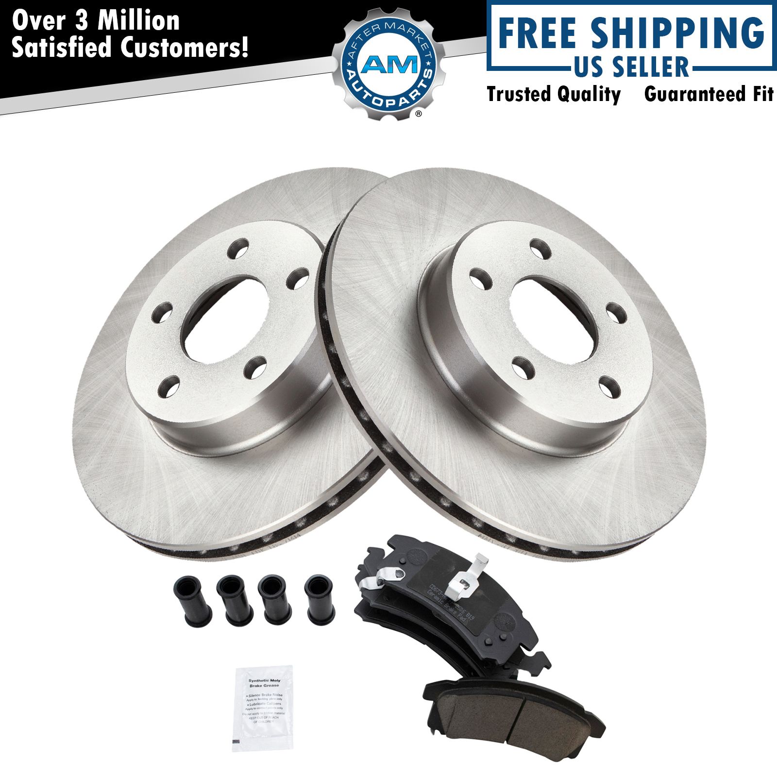 Front Premium Posi Ceramic Brake Pads & Rotor Kit for Buick Chevy Pontiac