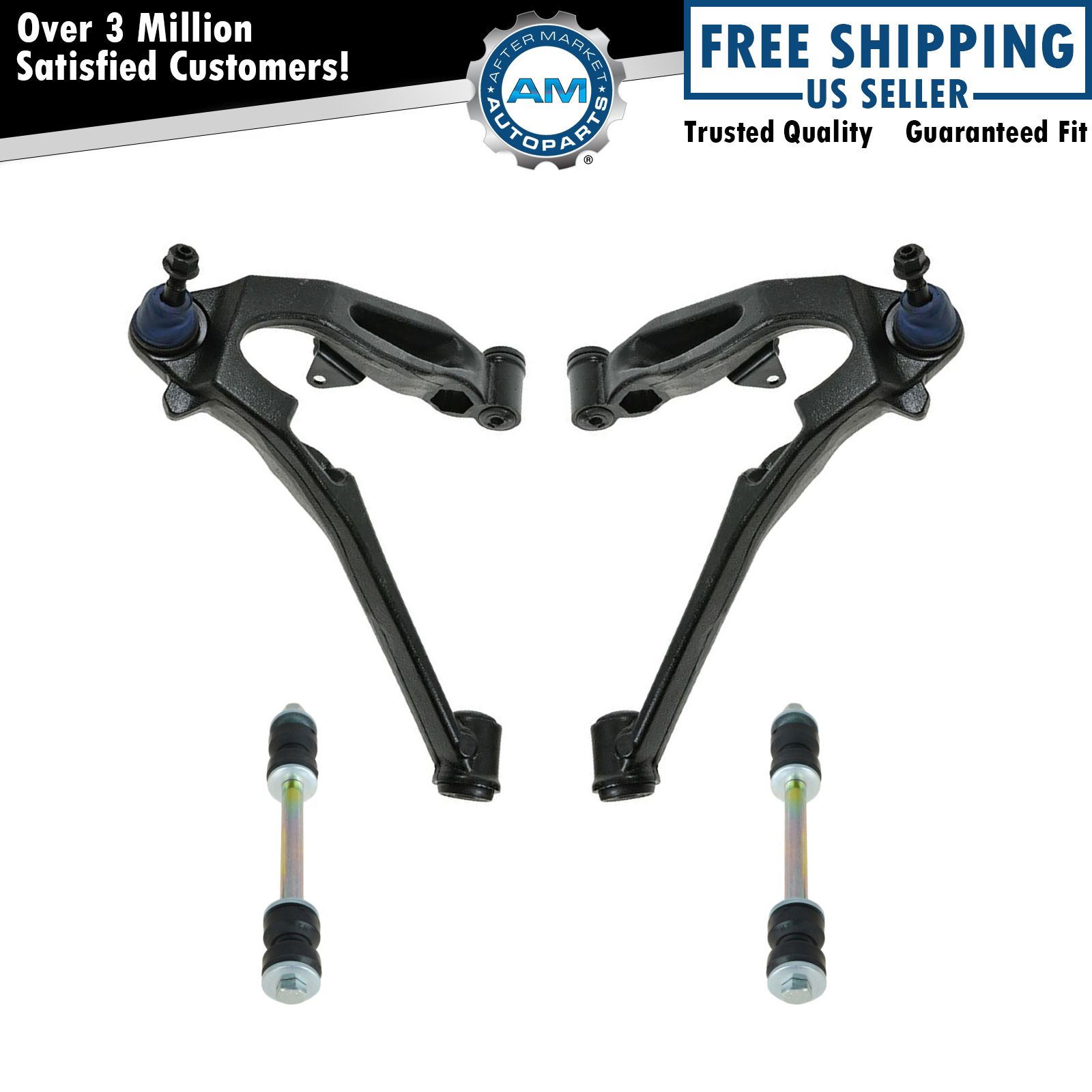 Front Control Arm Ball Joint Stabilizer Sway Bar Link Suspension Kit Set 4pc