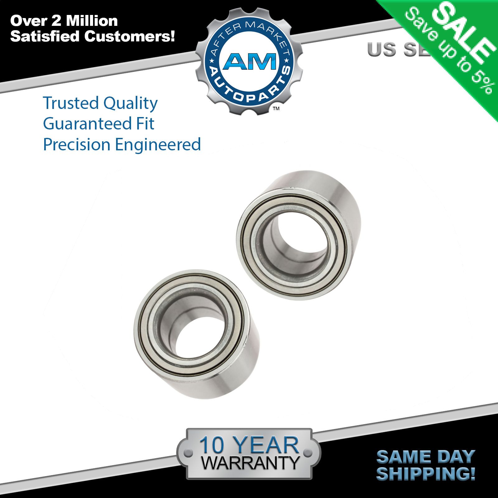Rear Wheel Hub Bearings Pair Set for Ford Focus