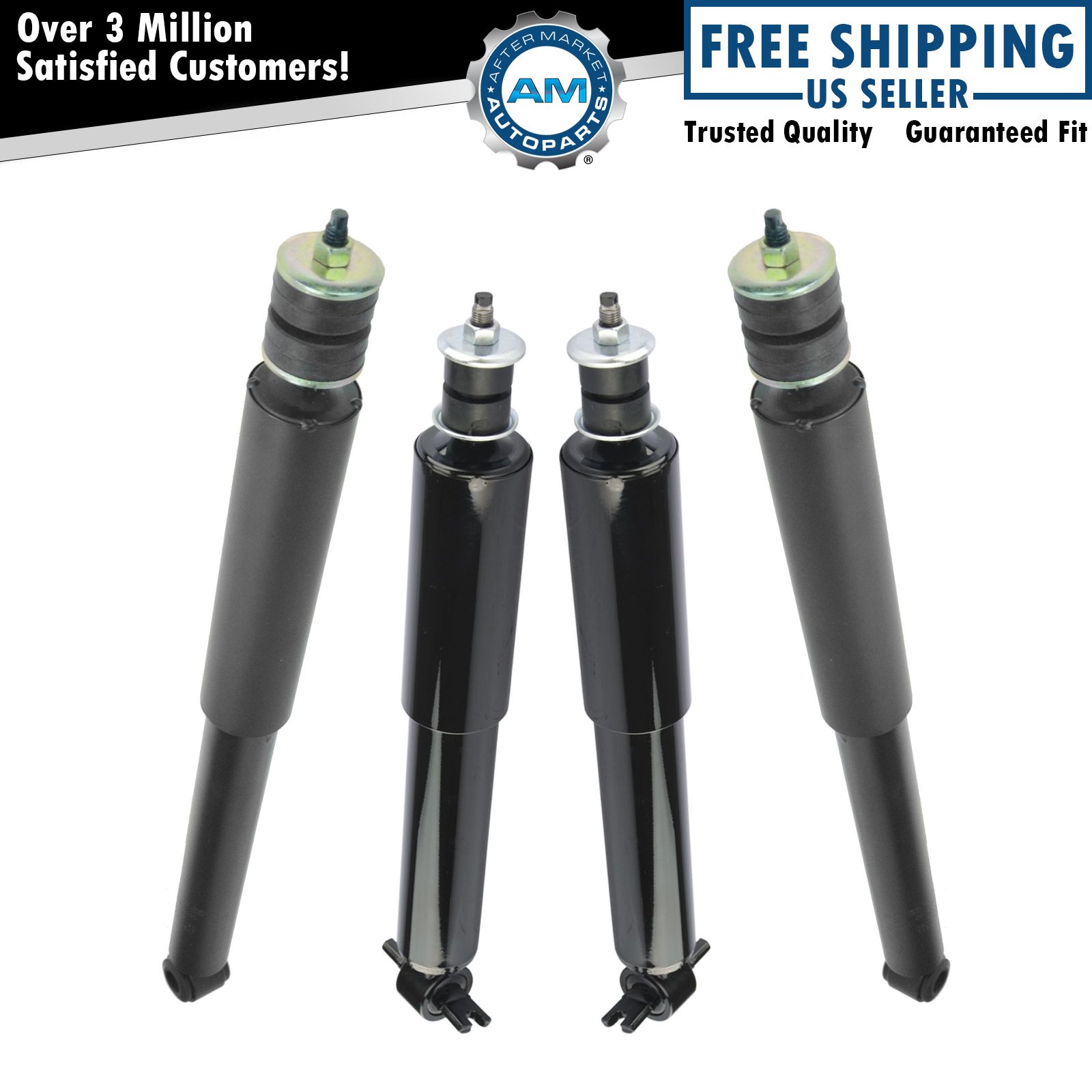 Front Rear Shock Absorber LH Driver RH Passenger Kit Set of 4 for Crown Victoria