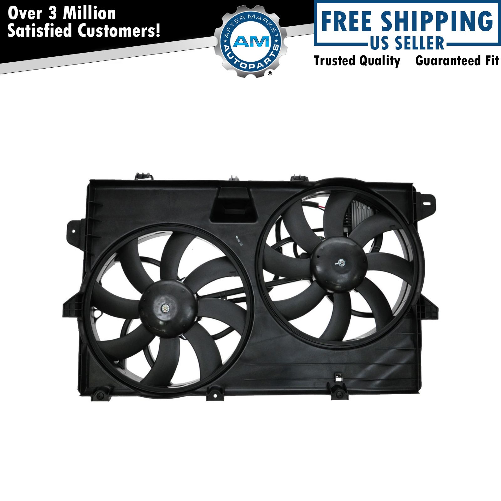 Radiator Cooling Fan Dual Assembly for Ford Edge Lincoln MKX Tow Package