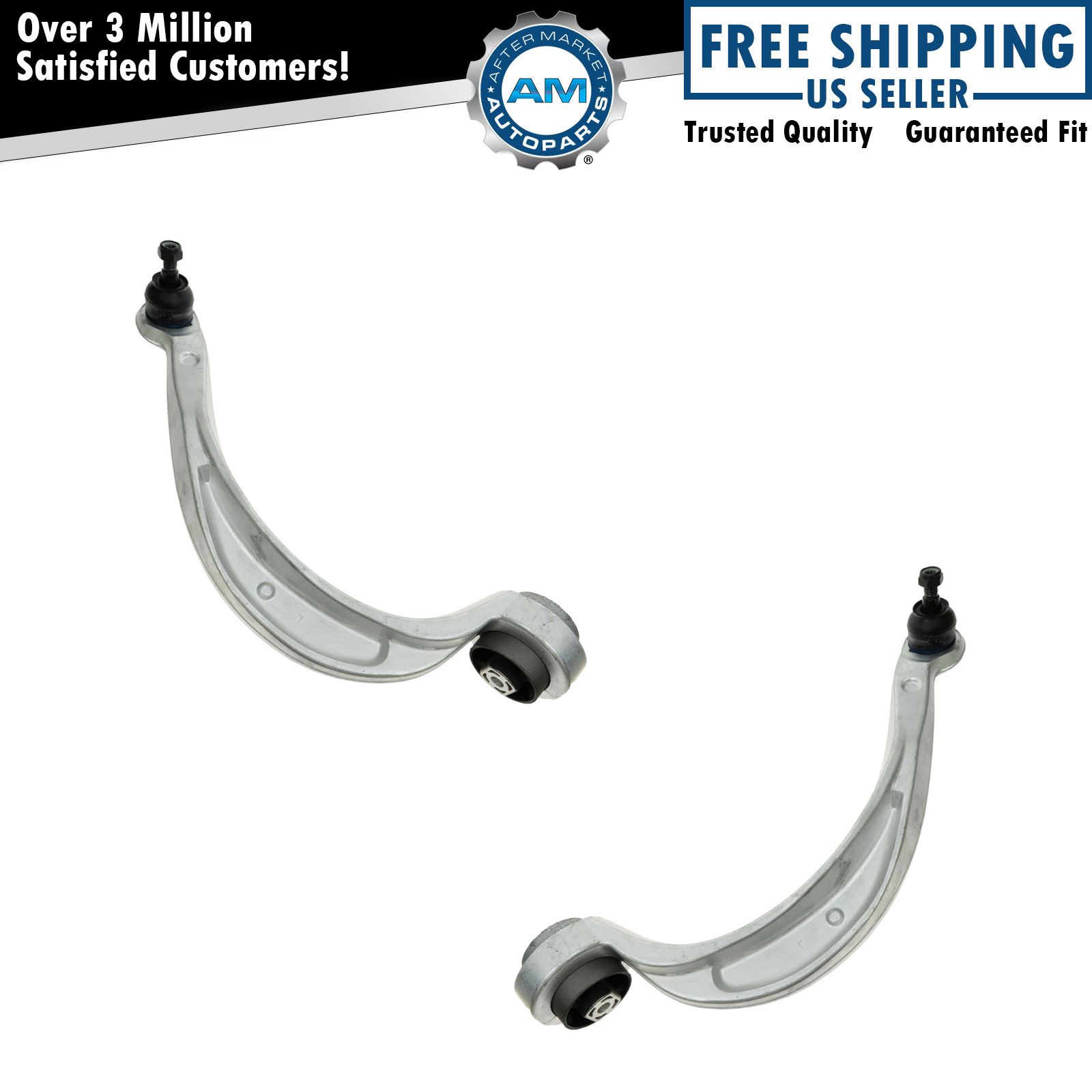 Front Lower Rearward Control Arm with Ball Joint Pair Set for Audi A4 A5 S4 S5