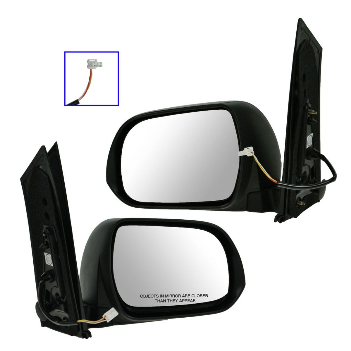 Side View Mirrors Power Textured Left & Right Pair Set for Toyota