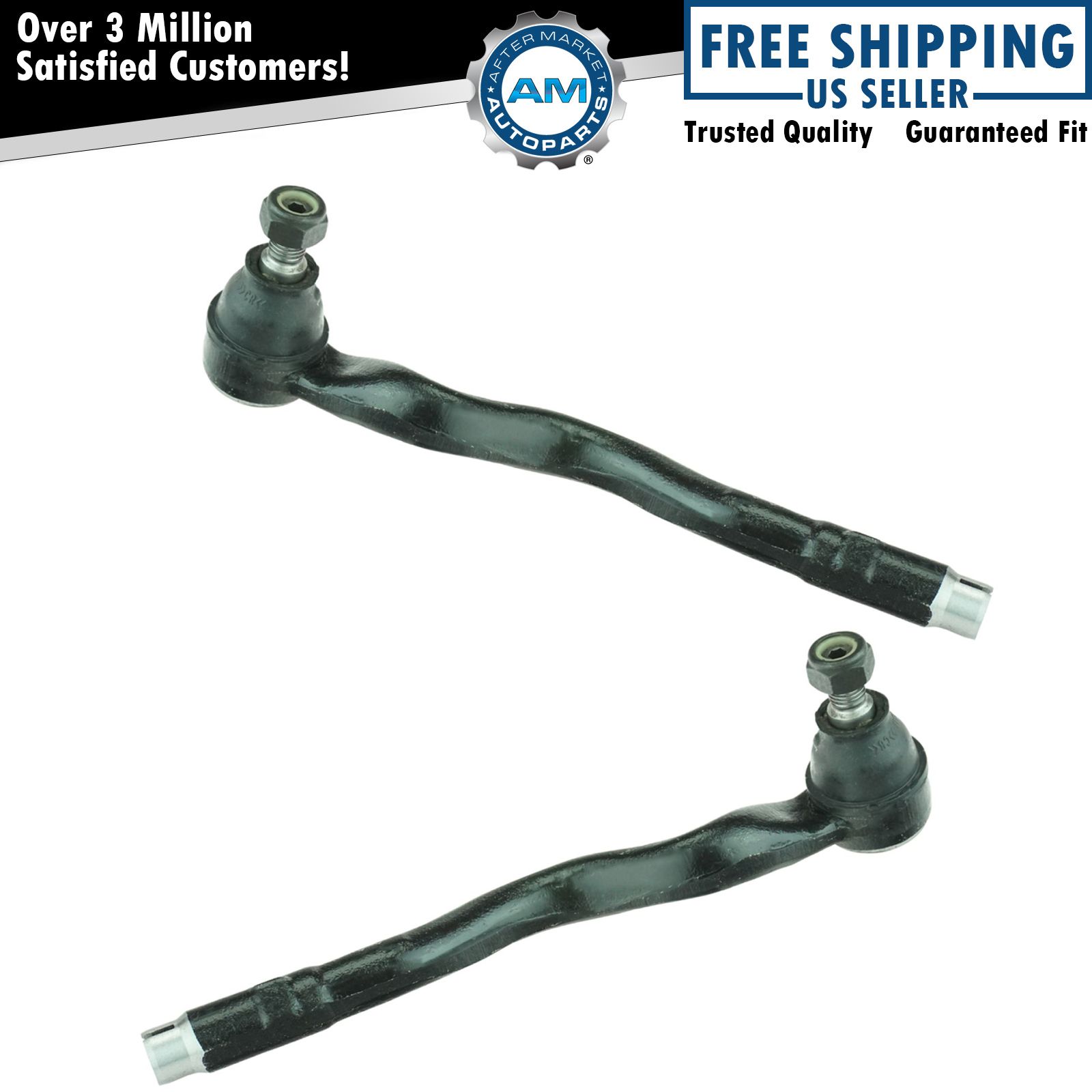 Front Outer Tie Rod End LH RH Pair Set 2pc for BMW E46 E85 E86 325i 328i Z4 New