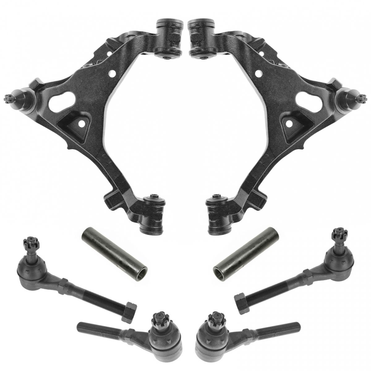 6PC Front Lower Control Arm Tie Rod Kit For 07-16 Acadia Enclave - Foto 2