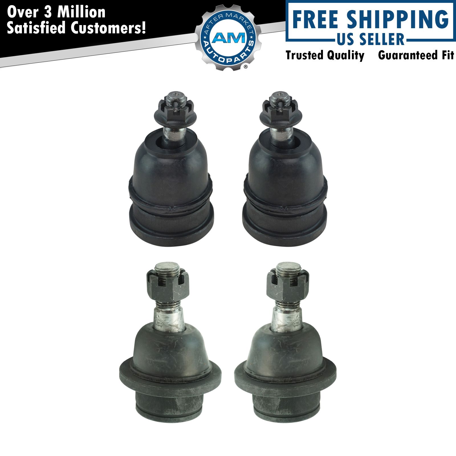 4 Piece Upper & Lower Front Ball Joint Kit LH RH Sides for Explorer Mountaineer