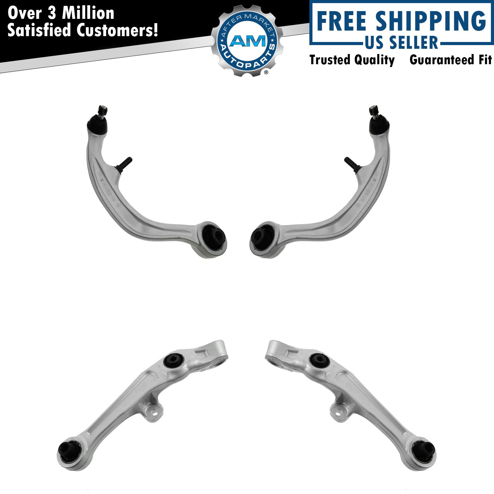 Front Lower Control Arm Kit SET of 4 for Nissan 350Z G35 2dr Coupe RWD