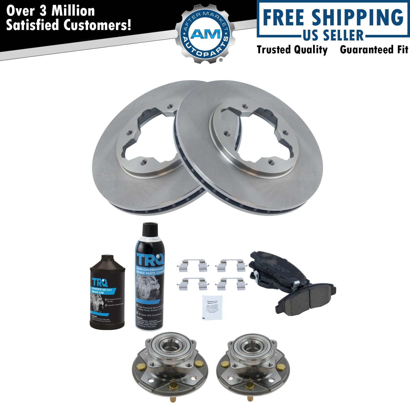 <b>Dot 3 & 4 Ceramic Brake Pad & Rotor Kit</b>