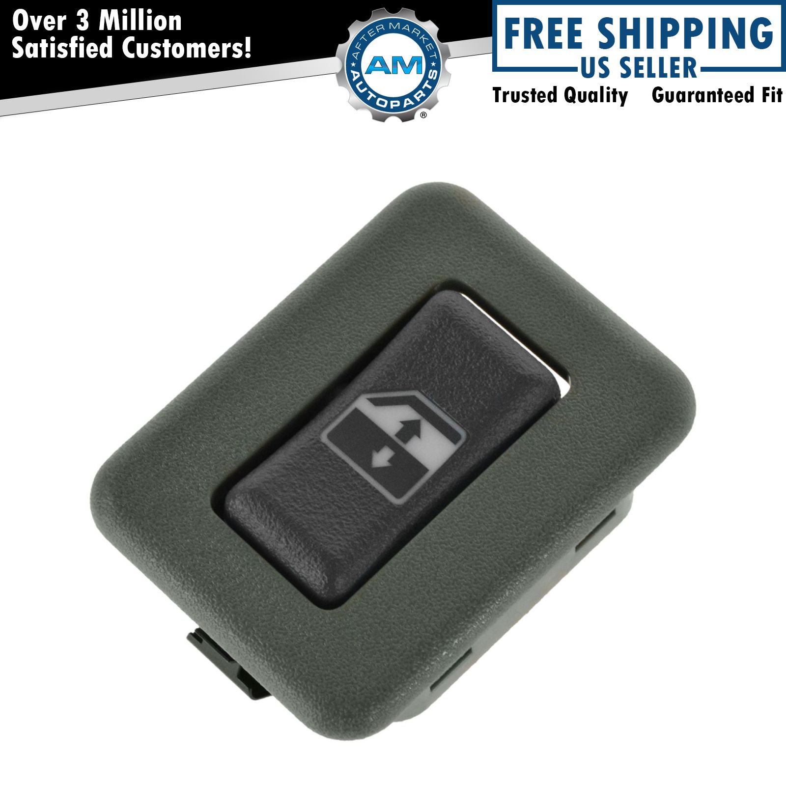 Rear Power Window Switch Tan Left or Right for Chevy GMC Pickup