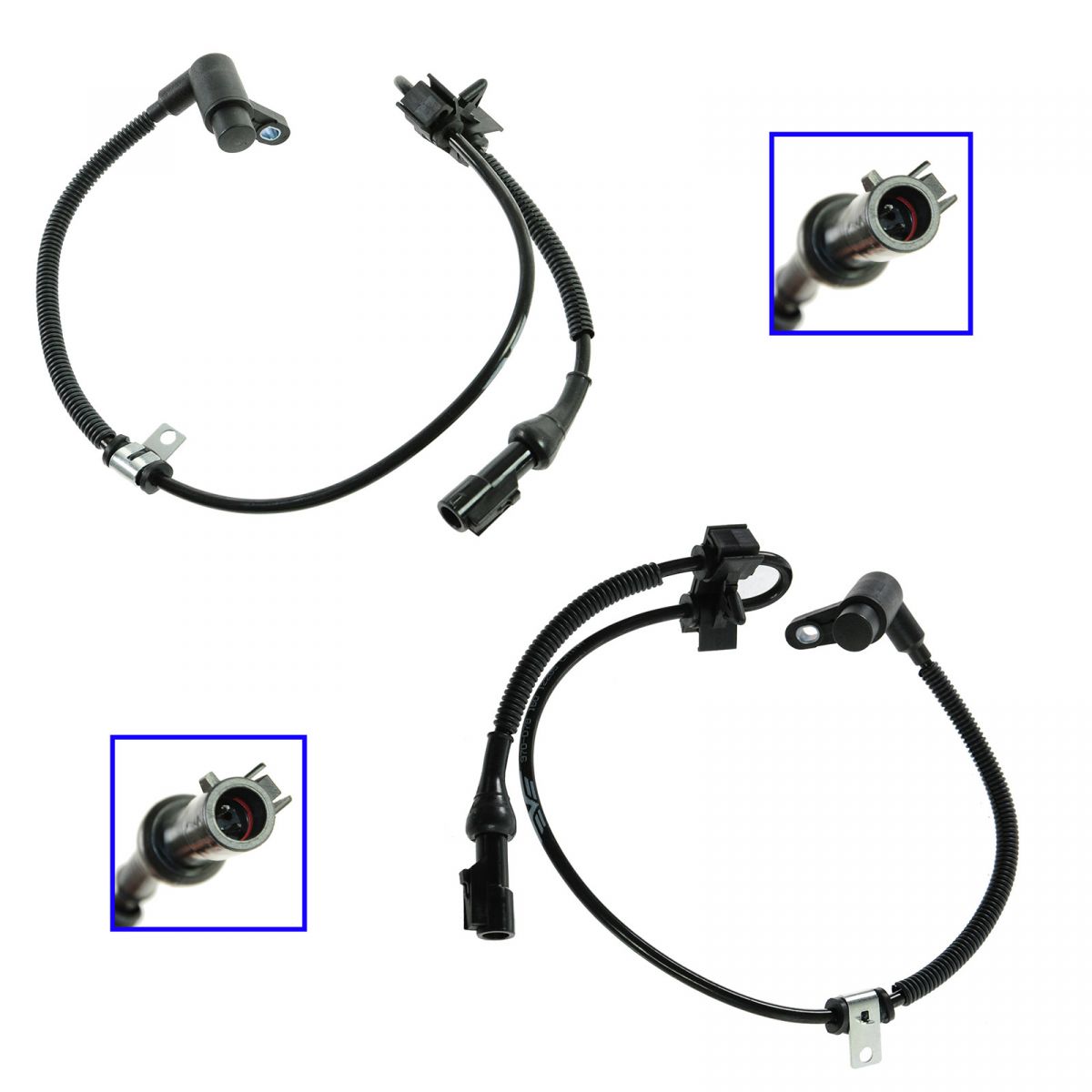 Front ABS Brakes Wheel Speed Sensor Pair Set NEW for Audi VW