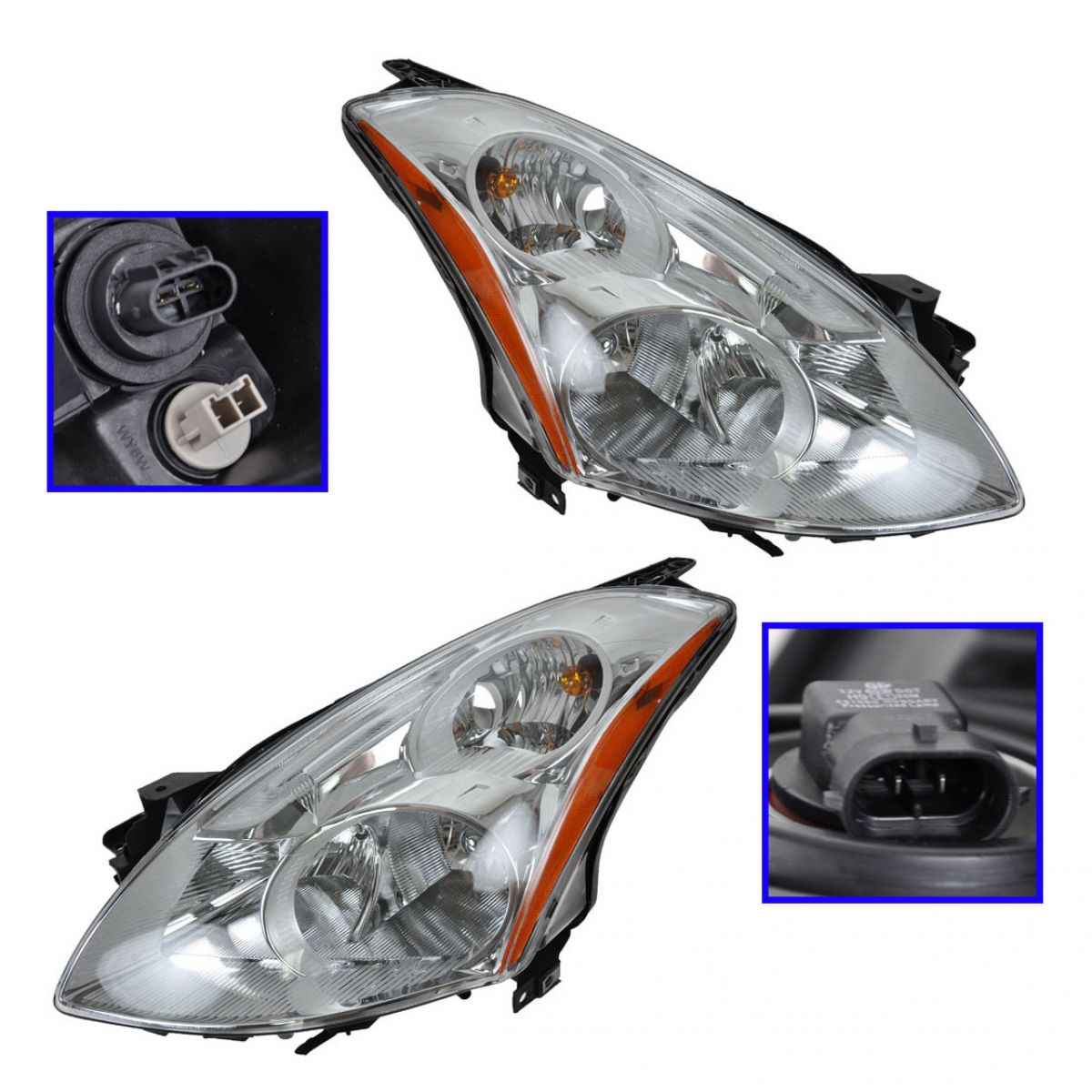 Xenon HID Headlight Headlamp LH & RH Pair Set of 2 for 1012 Nissan