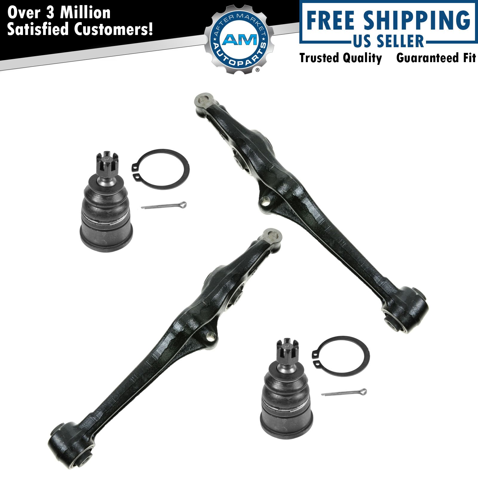 Lower Control Arm & Ball Joint 4 Piece Kit LH & RH Sides for Acura CL