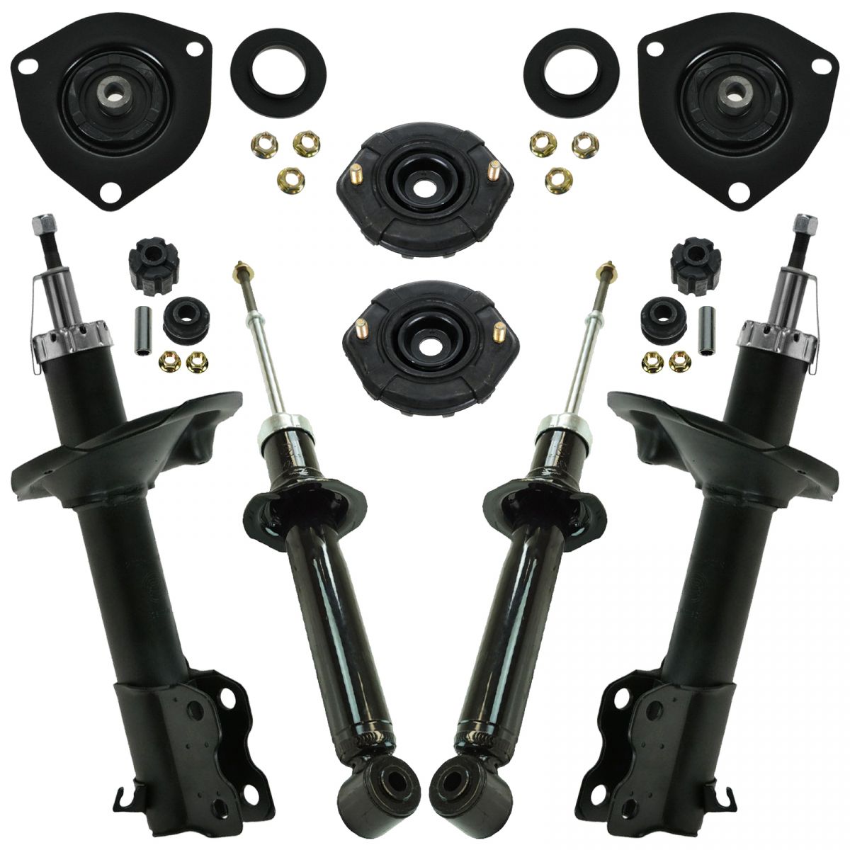 Front & Rear Shock & Struts Set Mounts Kit Set for Nissan Infiniti New