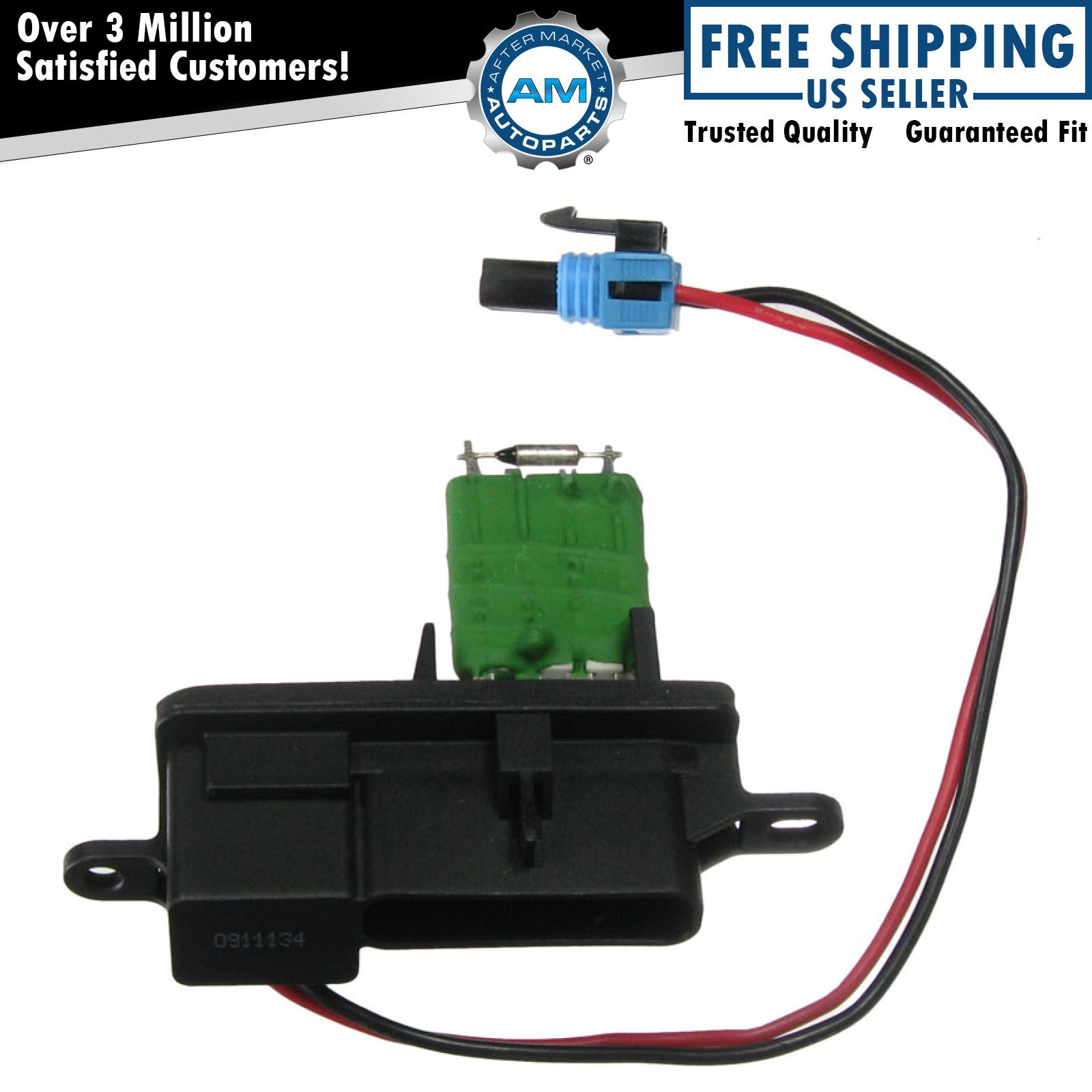 Front Heater Core Blower Motor Resistor w/ Light Duty Heater for GMC