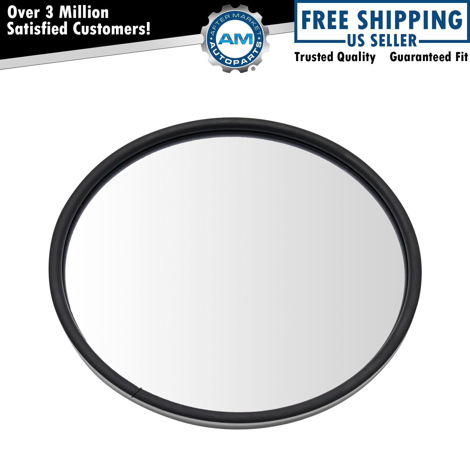 8.5" Round Convex Mirror Stainless Steel Offset Stud w/ Mounting Bracket New