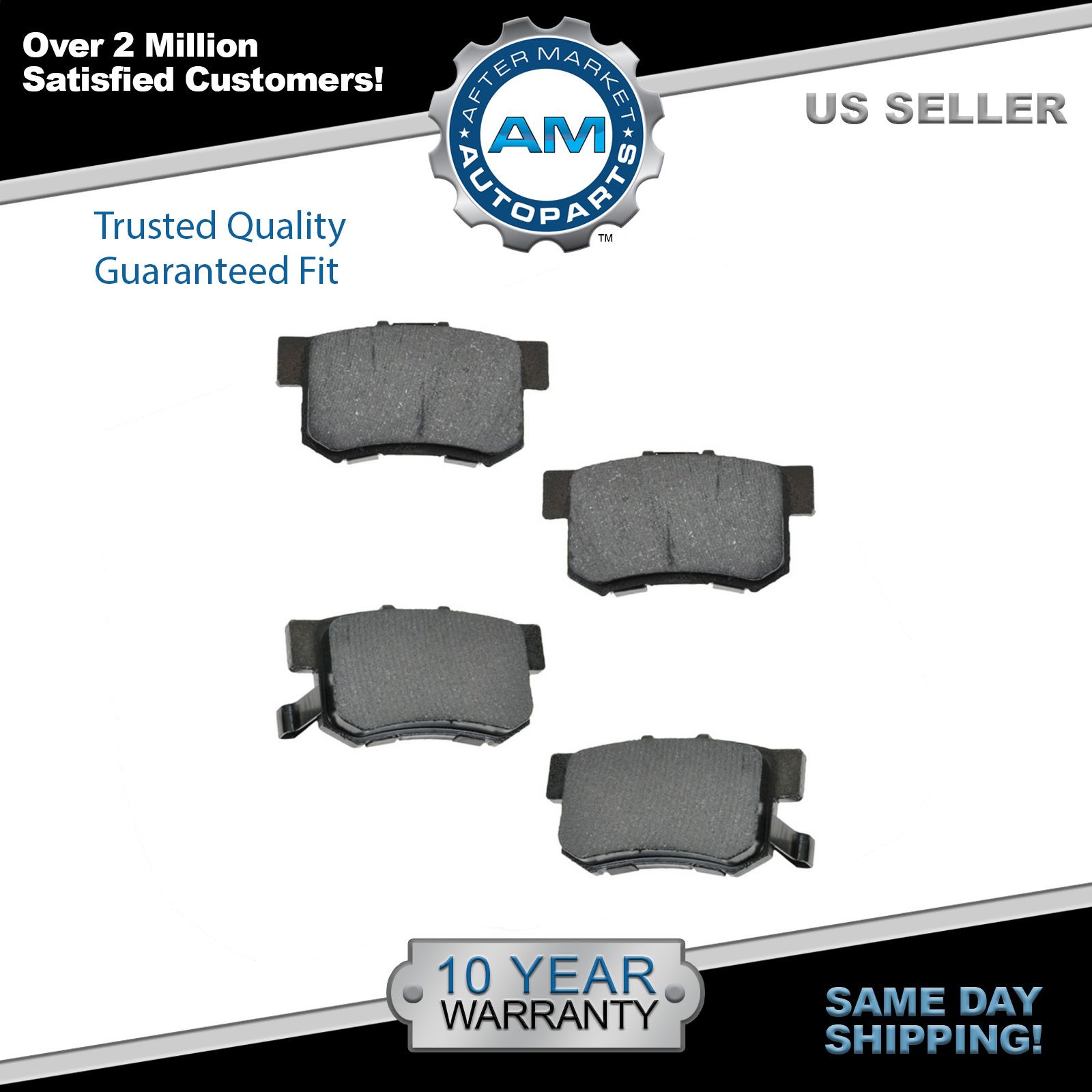 Nakamoto Rear Posi Metallic Brake Pad Set for CR-V Element Acura TL Legend RDX