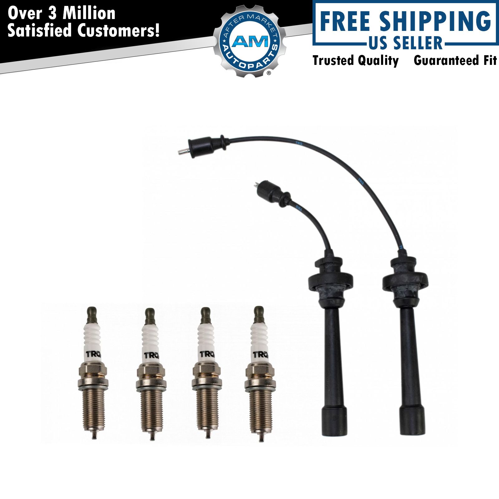 Ignition Kit Spark Plug & Wire Set For Chrysler Sebring Dodge Stratus 2.4L