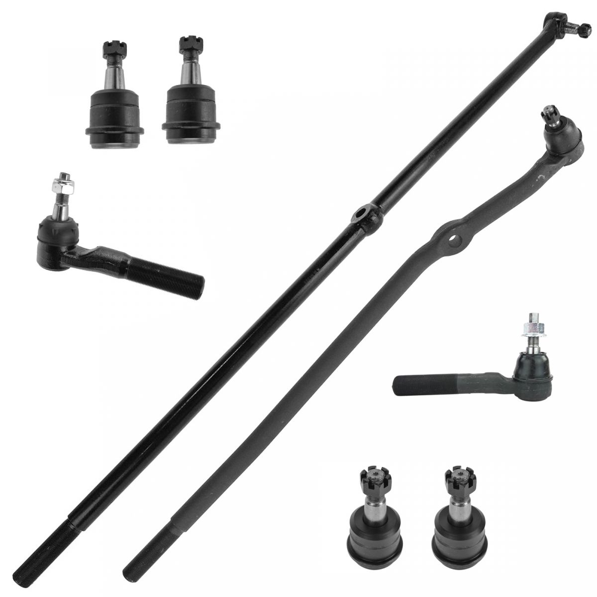 Inner Steering Tie Rod End fits 1999 Dodge Ram 3500 for Left /& Right Side Note: RWD; Independent Front Suspension; Inner Set of 2
