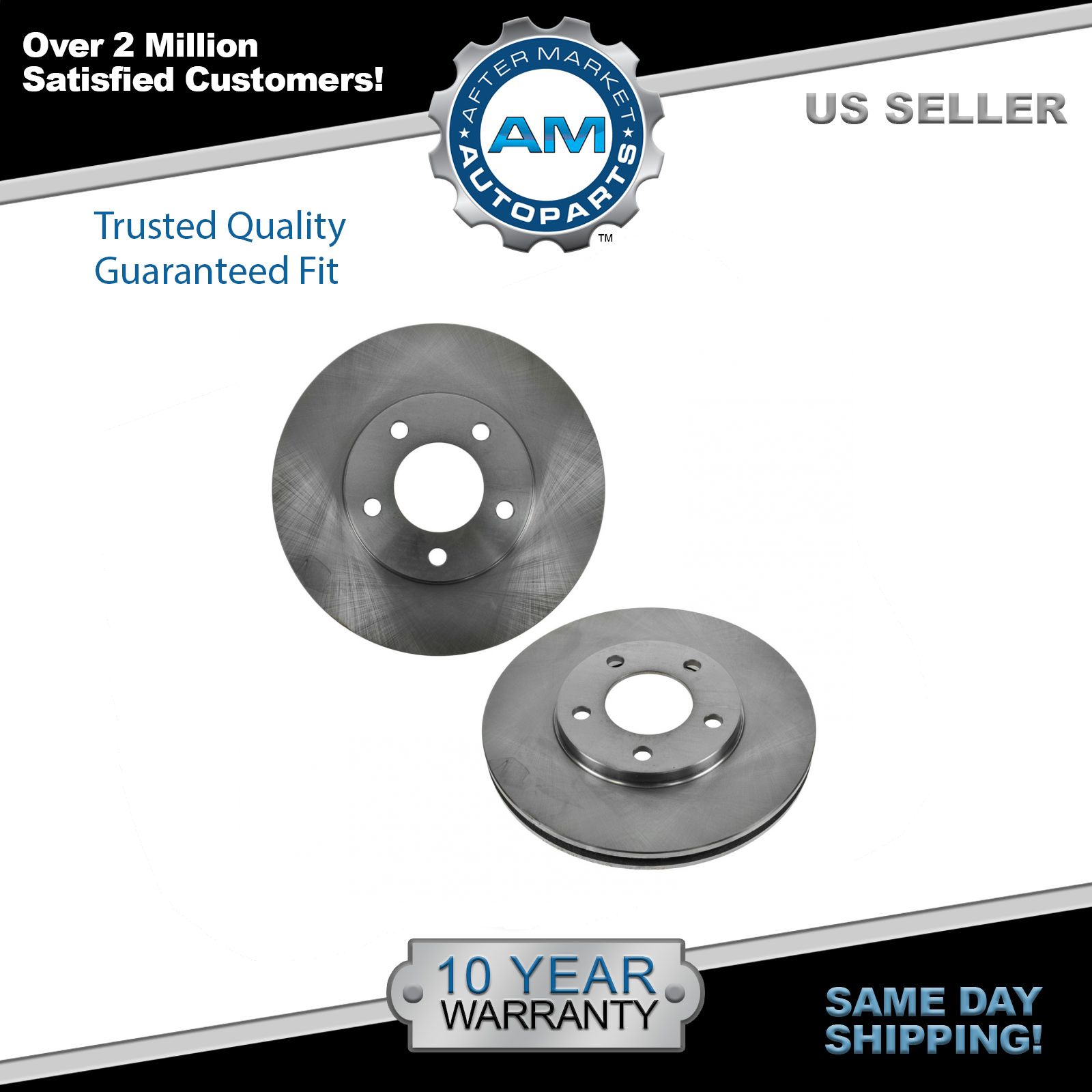 2008 2009 For Chrysler Town /& Country Front Brake Rotors and Ceramic Pads