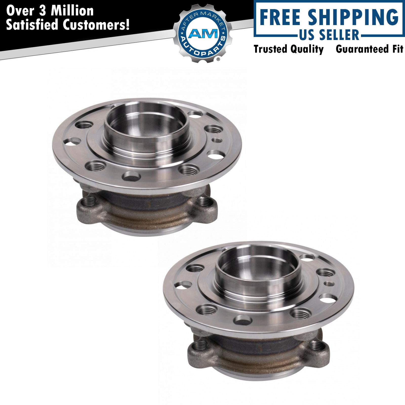 Front Wheel Bearing & Hub Assembly Set Fits 2015-2018 Mercedes-Benz