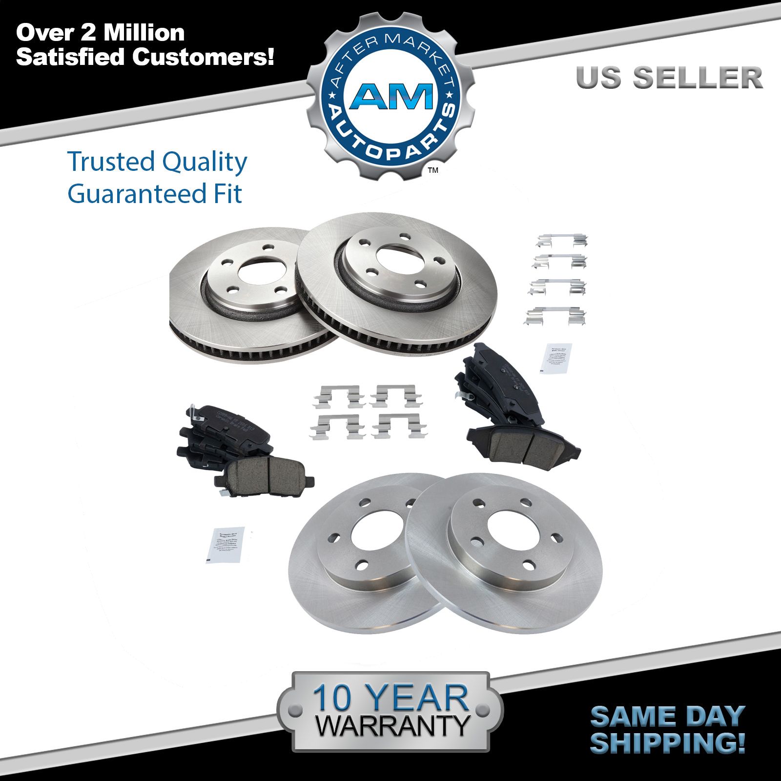 BRAND NEW SET OF CERAMIC BRAKE PADS 4 REAR BRAKE PADS