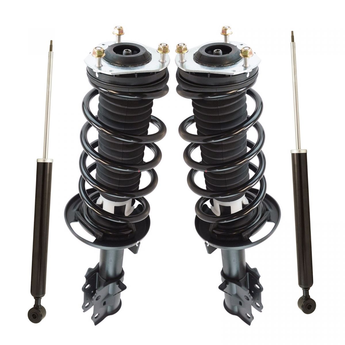 Front Rear Complete Loaded Strut Spring Assembly Shock Absorber Pc Kit