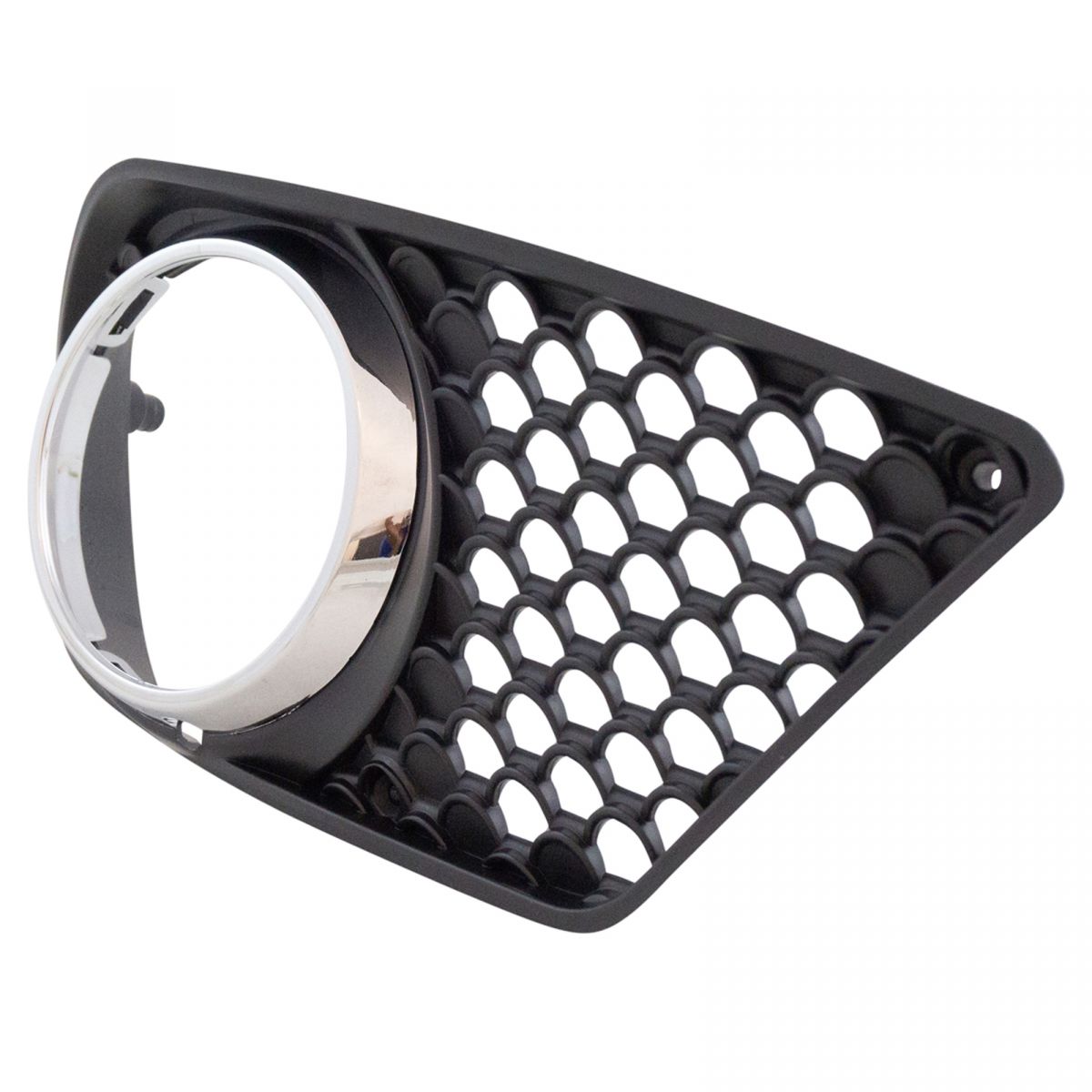 Fog Light Lamp Black & Chrome Bezel LH RH Kit Pair for Mercedes Benz C