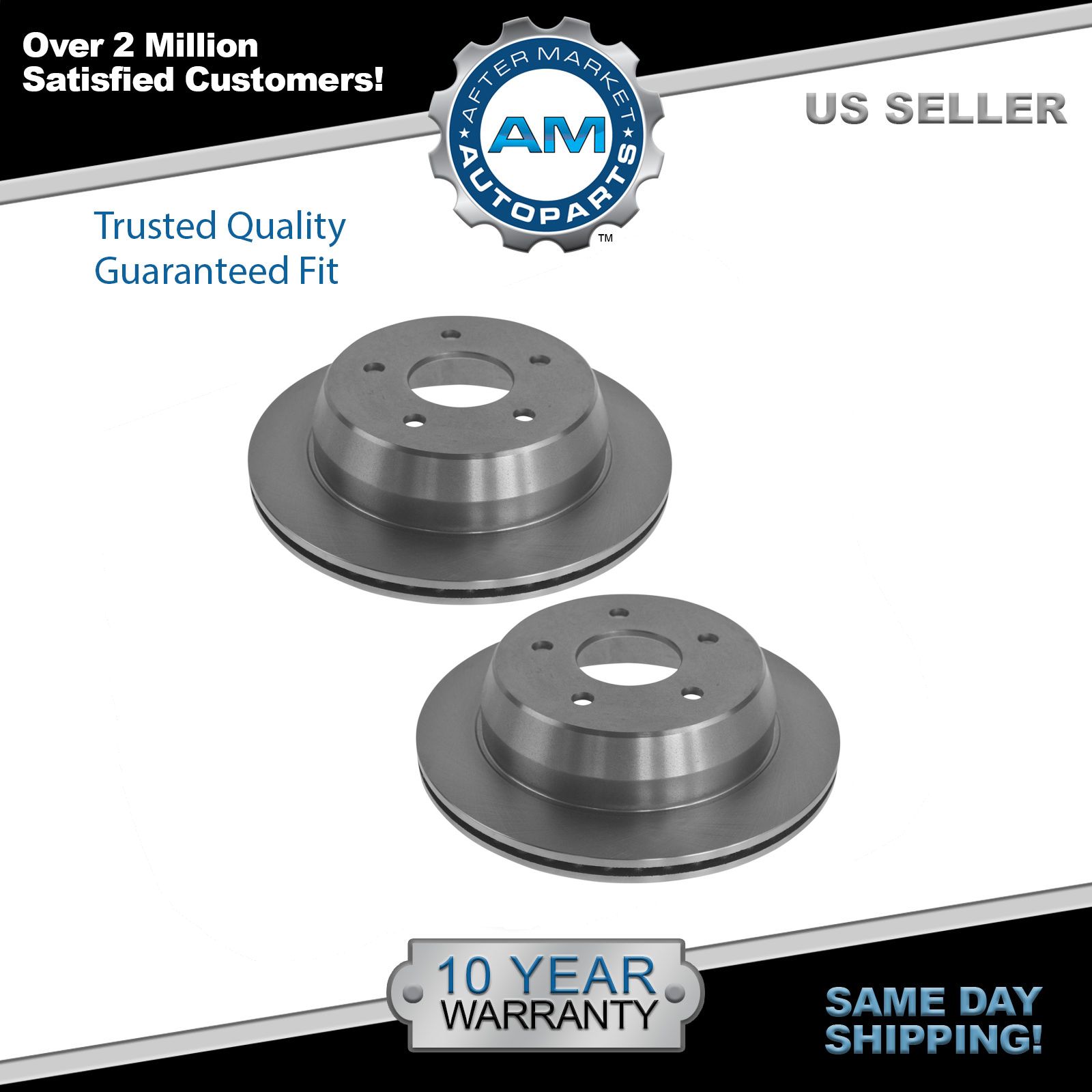 Front Disc Brake Rotor 2PCS For 2000-2001 Dodge Ram 1500