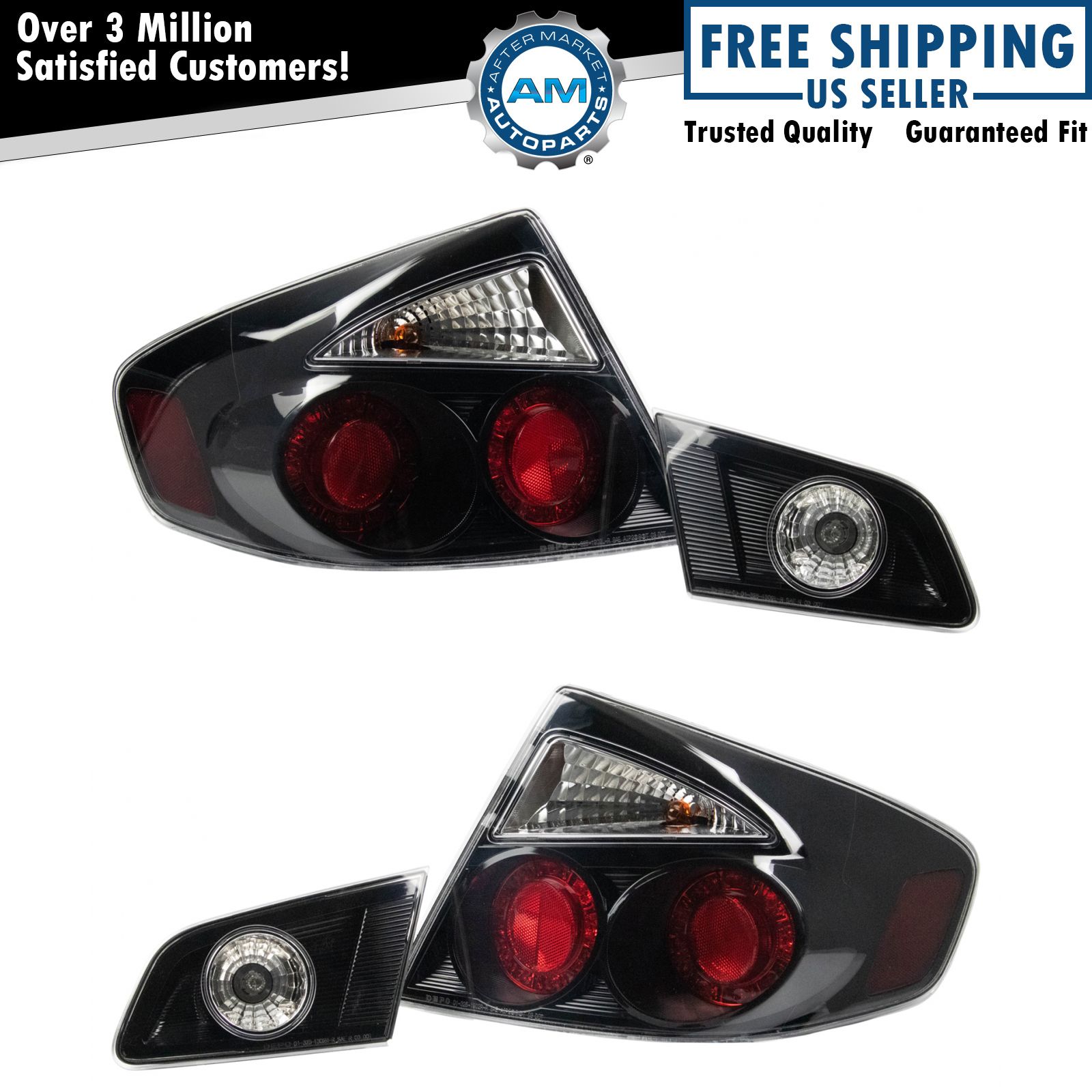 DEPO Performance Tail Light Lamp Assembly Pair for Infiniti G35 Sedan