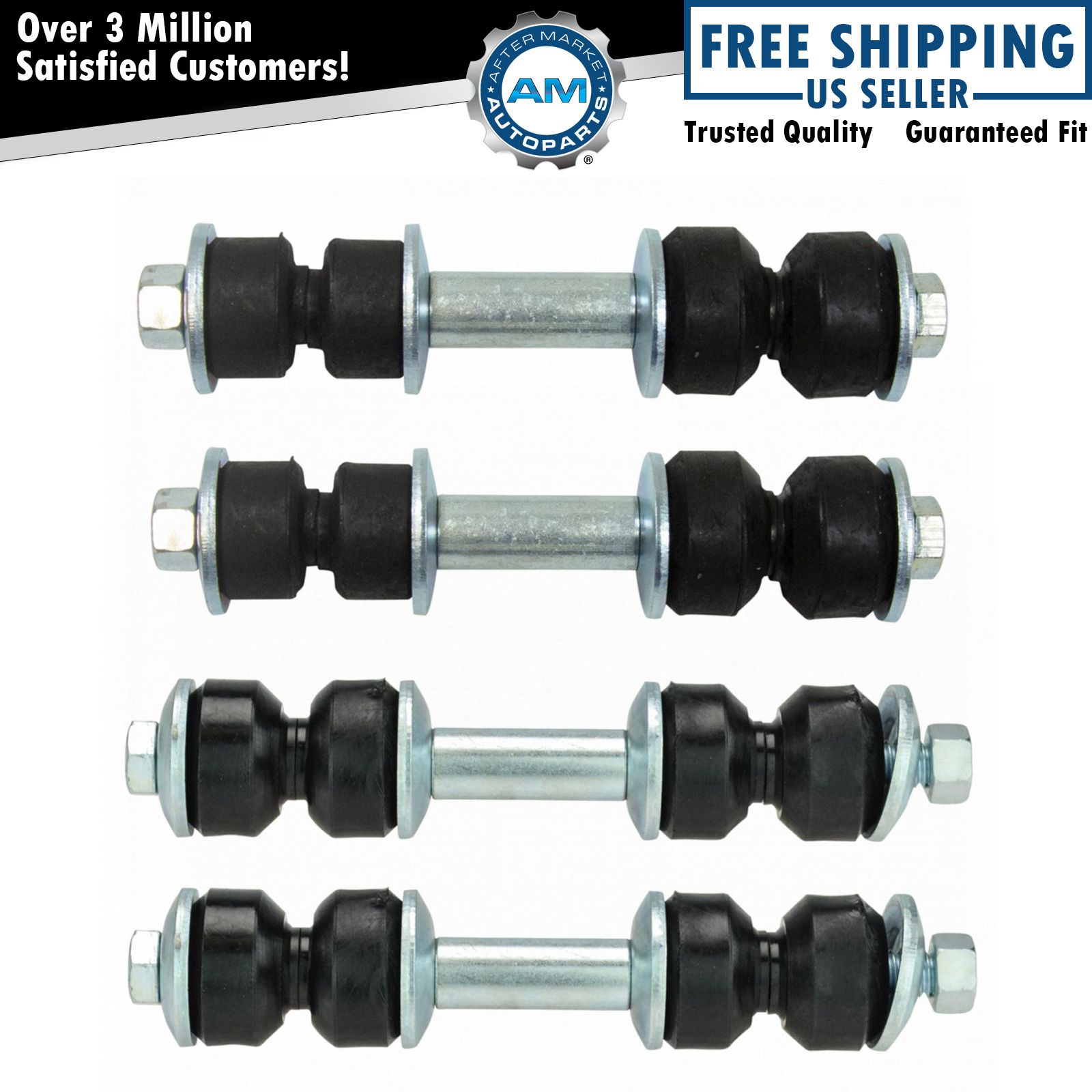 4 Piece Front & Rear Stabilizer Sway Bar End Link Kit Set for Buick Cadillac