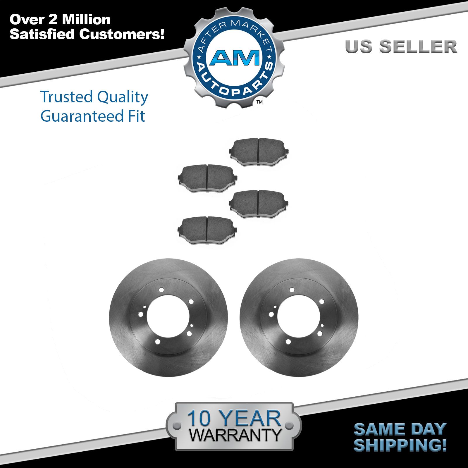 5lug 2 Brake Rotors 4 Ceramic Pads For: Grand Vitara XL-7 Front Kit