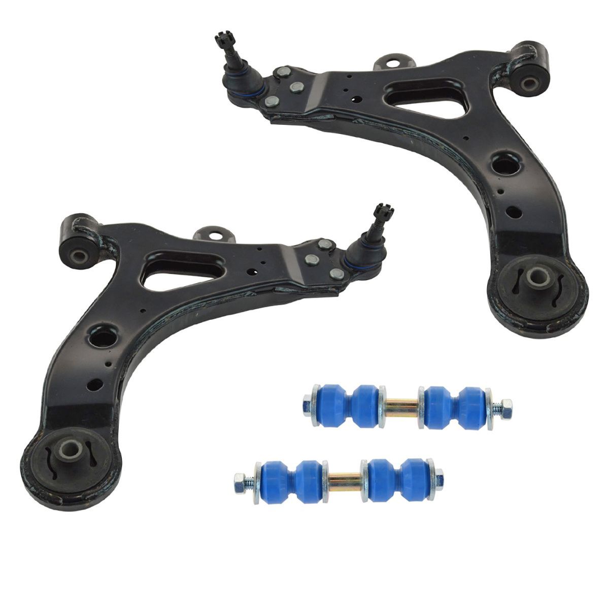 4 Piece Suspension Kit Control Arms w/ Ball Joints & Sway Bar End Links New