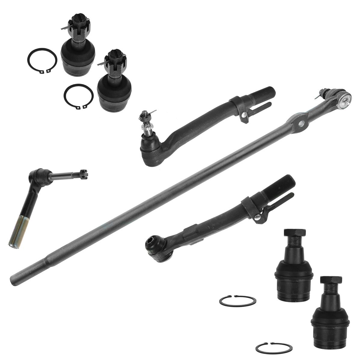 8 Piece Kit Tie Rod End Drag Link Ball Joint LH RH Set for Super Duty ...