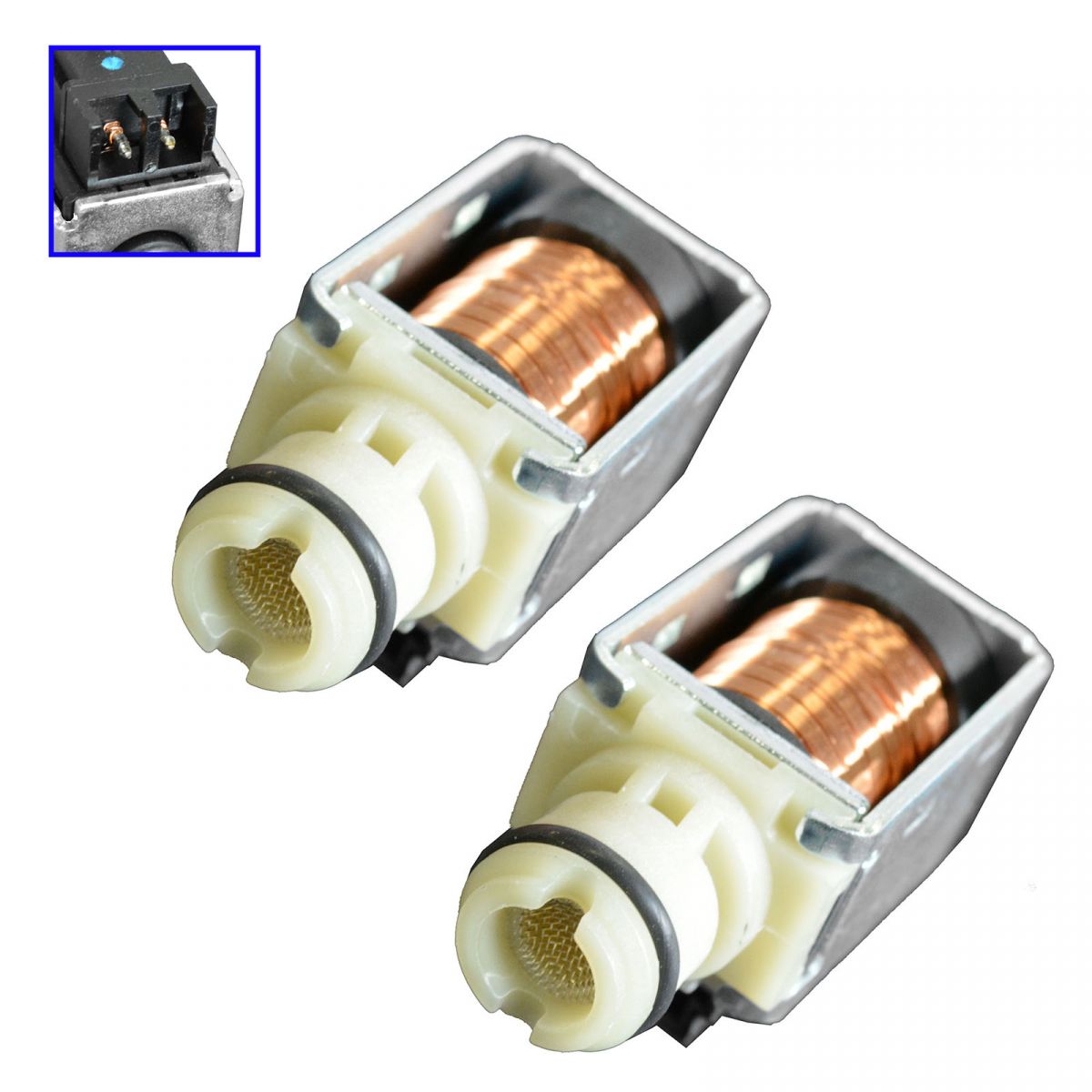 Transmission Shift Control Solenoid PAIR for Chevy GMC Cadillac Pontiac