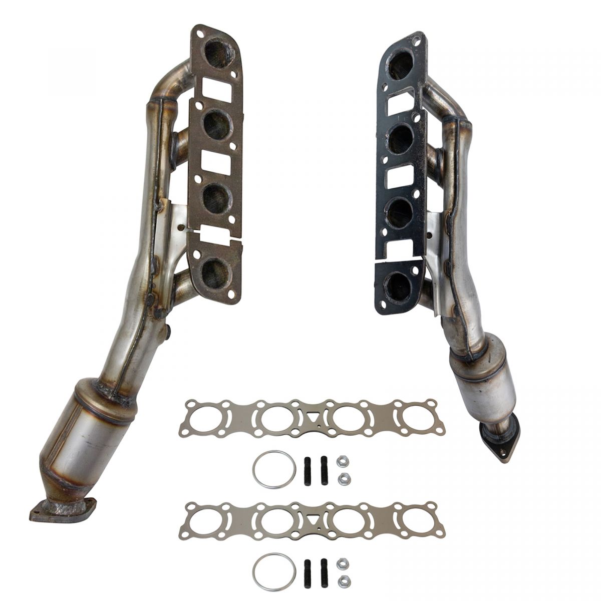 Exhaust Manifold Catalytic Converter Assembly w/ Gasket & Hardware Pair