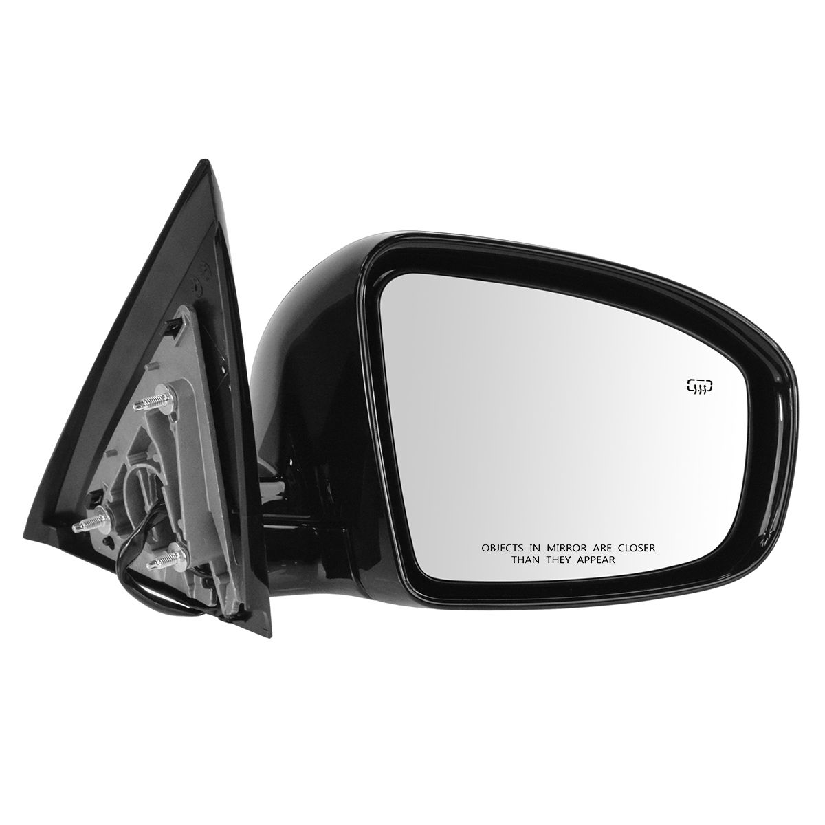 Mirror Power Heater Chrome Passenger Side RH for Nissan Frontier Pickup Truck