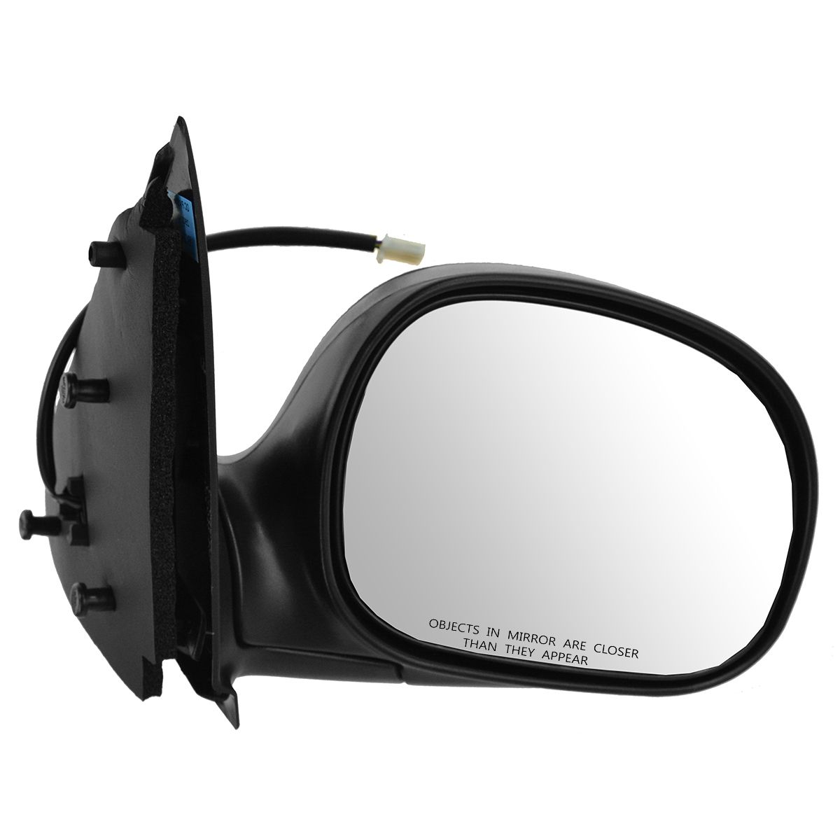 Mirror Side View Power Textured Black RH Right Passenger Side for Ford