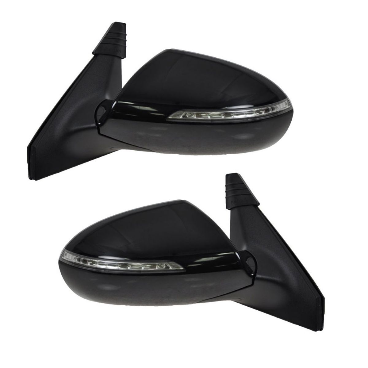 Mirror Power Turn Signal Black Cover LH & RH Pair Set for Kia Sportage