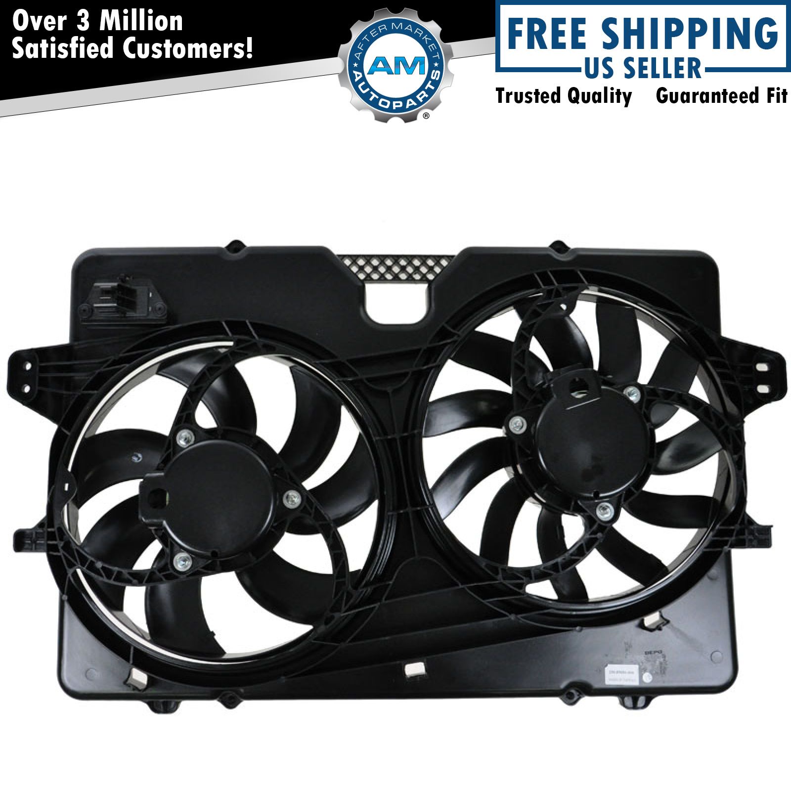 Radiator Dual Cooling Fan for 08-12 Ford Escape Mercury Mariner 2.3L 2.5L